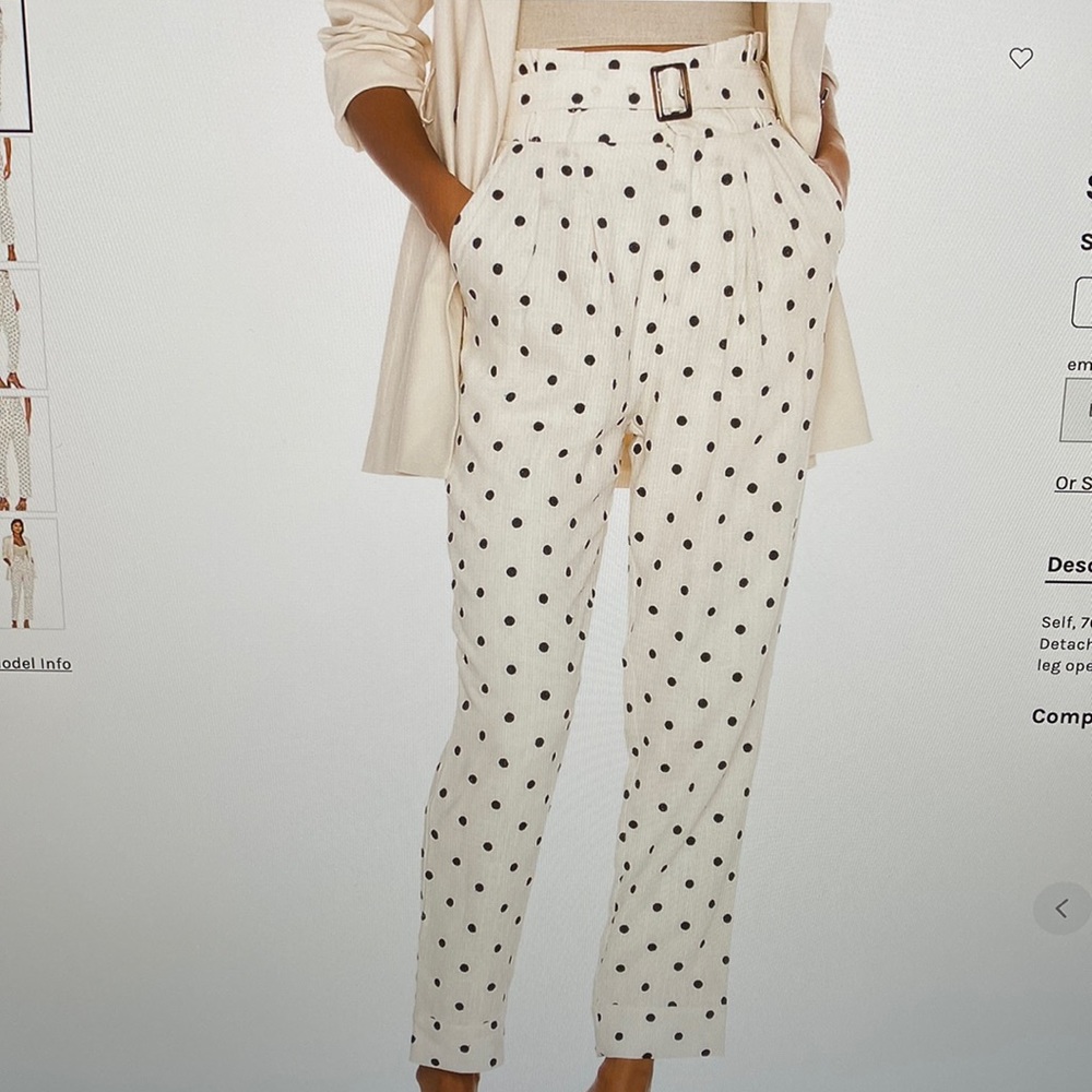 Tularosa embroidered polka dot pant